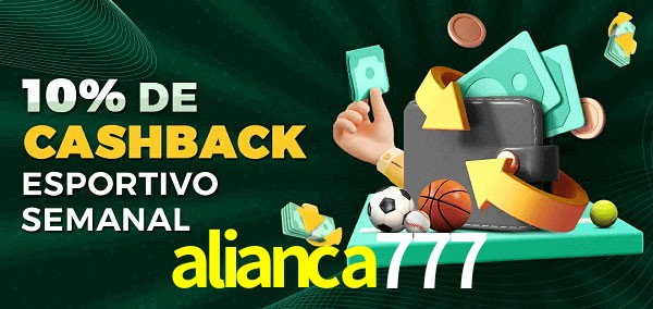 10% de bônus de cashback na alianca777